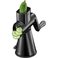 Manuelle Trommelreibe zum Zerkleinern von Gemüse und Obst, schwarz – Produktbild 1 von 1