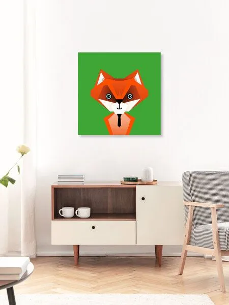 Photocircle Photocircle Poster / Leinwandbild - Kinderzimmer-Fuchs – Illustration für Kinder – Produktbild 2 von 4