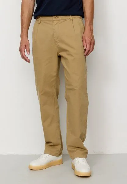recolution Herren Chino mit Bundfalte aus Bio-Baumwoll Mix - OAK - recolution, Brown, – Produktbild 4 von 4