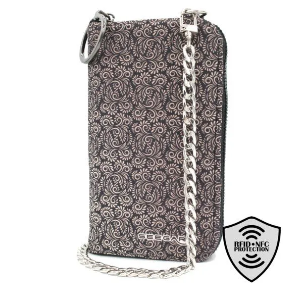 Seegarn Seegarn-Täschle / 2in1 Handy-Tasche und Geldbeutel (MB26), K1 - kette silber, – Produktbild 2 von 4