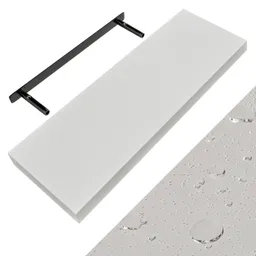Casaria® Wandregal Schweberegal 70cm Weiß + Halterung – Produktbild 1 von 1