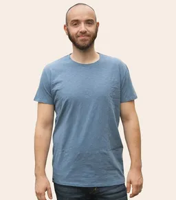 päfjes päfjes Basic / Blanko - Fair gehandeltes Bio Männer T-Shirt Slub – Produktbild 1 von 1