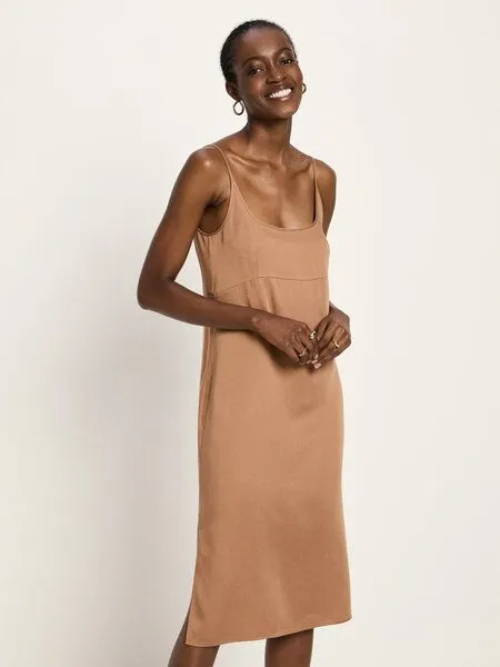 LANIUS LANIUS Trägerkleid aus TENCEL Lyocell, Cinnamon, – Produktbild 1 von 4
