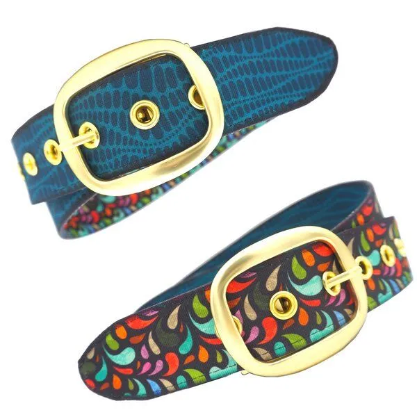 Seegarn Seegarn - Gürtel / Wendegürtel SeeWelle 4cm, Gold, – Produktbild 1 von 4