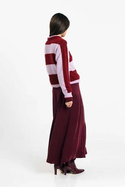 SUITE13LAB Suite13lab Strickpullover BABOL, Stripes brick, – Produktbild 2 von 4