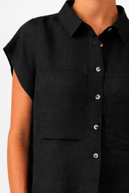 SUITE13LAB SUITE13LAB Damen vegan Hemd Amur Schwarz – Produktbild 1 von 1