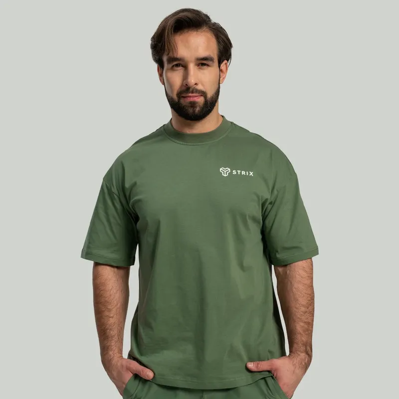 GymBeam OG1 STRIX Oversized T-Shirt in Cedar Green XL – Produktbild 1 von 1