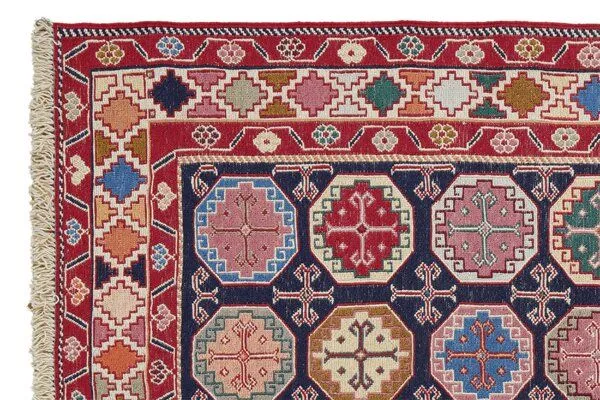 Rugtales Sumak Shahsavan „Rugtales“ aus Schurwolle, 103x142 cm, Blau, – Produktbild 4 von 4