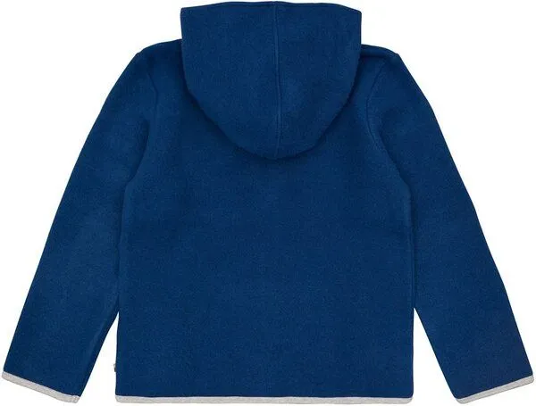 loud + proud loud + proud Kinder Jacke Wollfleece, GOTS-zertifiziert, Ultramarine(blau), – Produktbild 2 von 2