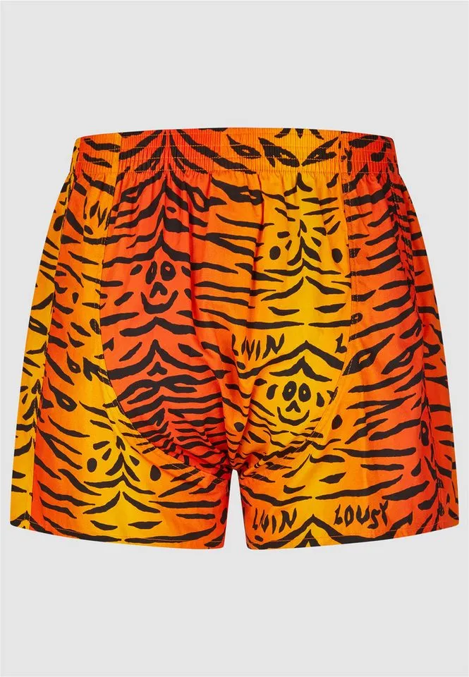 Lousy Livin Lousy Livin Boxershorts Tiger mit lockerem Schnitt, Blau|orange, – Produktbild 4 von 5