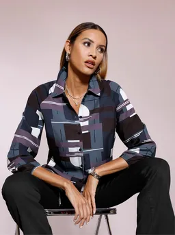 creation L Klassische Bluse Lyocell-Bluse Langarm – Produktbild 1 von 1