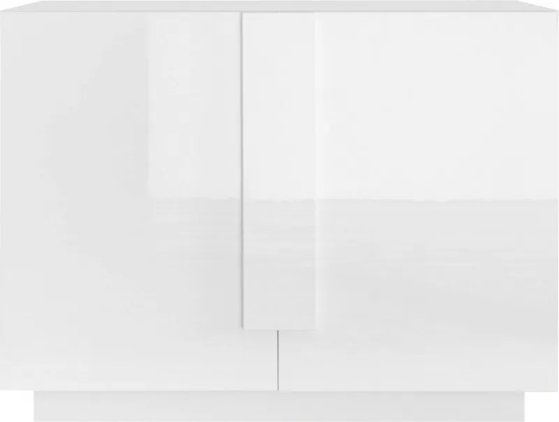 Home affaire Sideboard Jupiter, Breite 121 cm, Kommode 2 Türen - Soft Closing, Anrichte, moderne Griffblende, FSC®, cleveres Stauraumkonzept, Weiß, – Produktbild 2 von 5