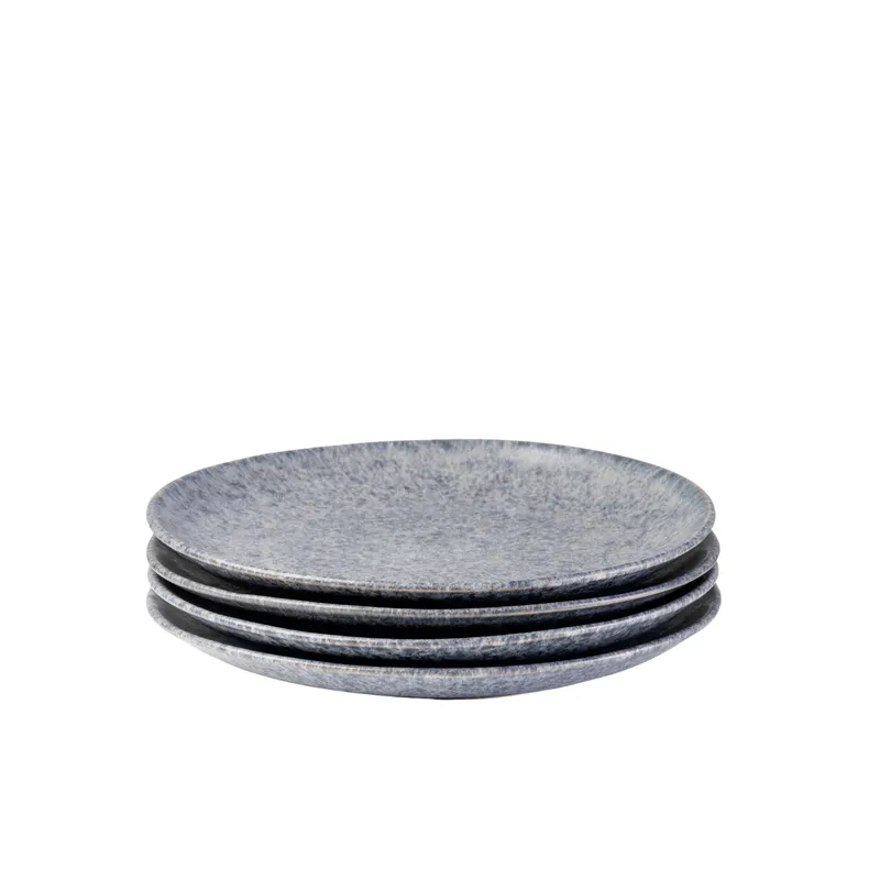 Gipfelstück Gipfelstück Moos'N'Stein Dessertteller-Set, Steinzeug, Grau, – Produktbild 2 von 5