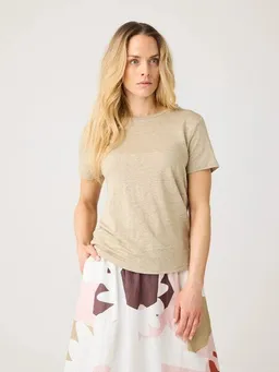 KnowledgeCotton Apparel KnowledgeCotton Apparel Regular Damen T-Shirt aus Bio-Leinen – Produktbild 1 von 1