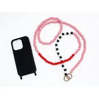 renna deluxe renna deluxe Handykette aus Holzperlen, Crossbody lang, verschiedene Farben, Rosa, – Produktbild 1 von 1