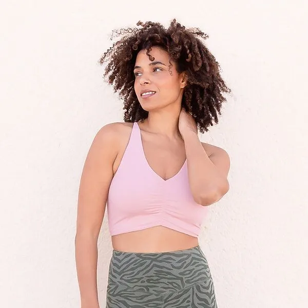 Jaya Jaya CAROLINA - Damen - Bra für Yoga aus Biobaumwolle, Light rose/rosa, – Produktbild 1 von 4