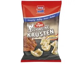 XOX XOX Knabberei, XOX Schweinekrusten im Eigenfett frittierte Schweineschwarten 100g – Produktbild 1 von 1