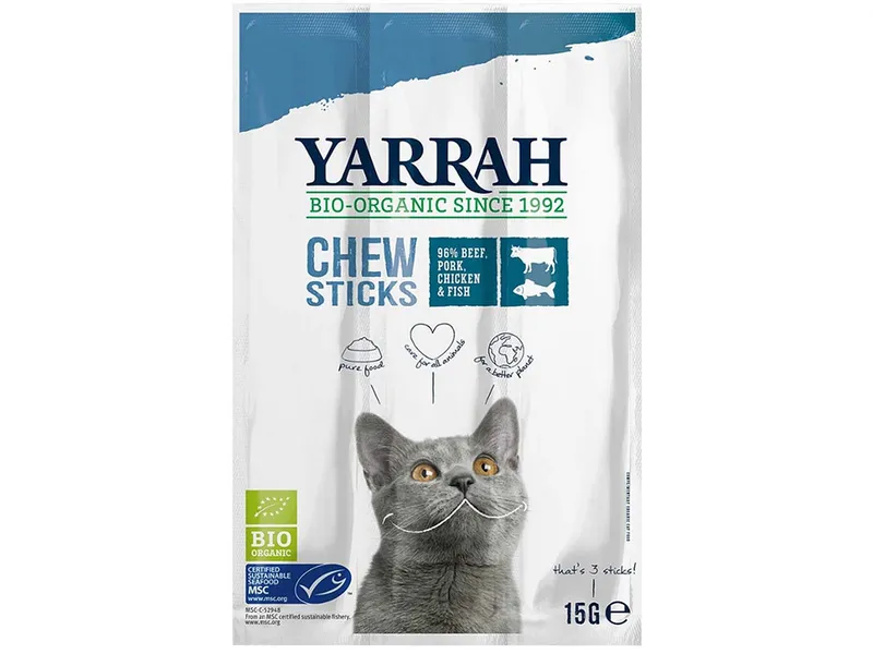 Yarrah YARRAH Bio-Katzen-Kausticks, 15 g – Produktbild 1 von 1