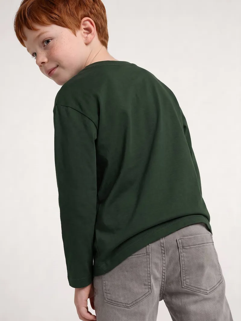 Vertbaudet Shirt mit Tierprint Jungen, Grün, – Produktbild 7 von 7