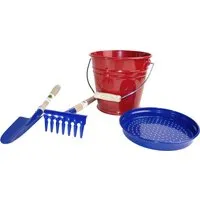 Glückskäfer Sandspielset 4-teilig, Rot, blau, – Produktbild 1 von 1