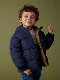 Vertbaudet Wendbare Jungen Jacke mit Kapuze und Polyester – Produktbild 1 von 1
