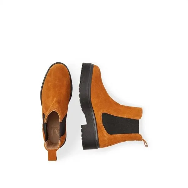 M.Moustache M.Moustache Leder Boot Flora, Suéde ambre, – Produktbild 3 von 8