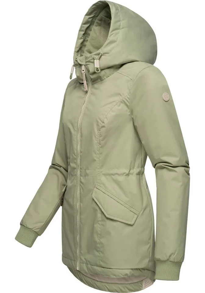 ragwear ragwear Winterjacke Dowey Warm (1-St) Wasserdichte weiche Damen Jacke für den Winter, Grün, – Produktbild 3 von 5