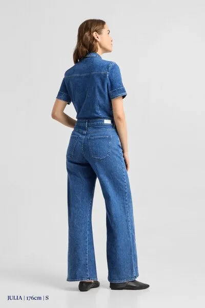 DAWN Damen Overall TWITTER Minimal Stretch DAWN Bio-Baumwolle, Dark blue, – Produktbild 5 von 5