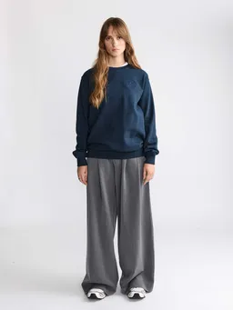 Yahmo Yahmo Damen vegan Sweatshirt Ilse Petrol Blau – Produktbild 1 von 1