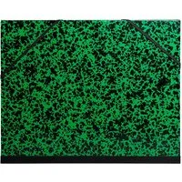 Exacompta Exacompta Zeichenmappe mit Stoffband, 500 x 650 mm, Gummizug, grün – Produktbild 1 von 1
