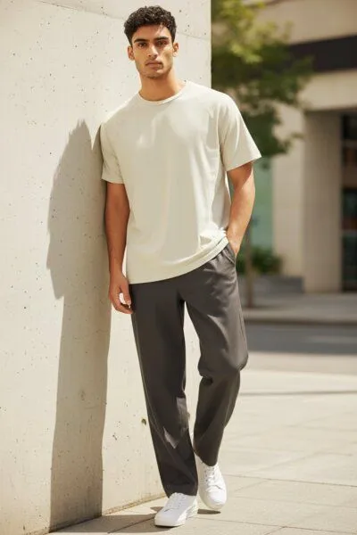 körber mode körber mode T-Shirt aus Hanf, Raglanärmel, europäischer Ursprung, mit weicher Biobaumwolle naturfarben – Produktbild 2 von 2