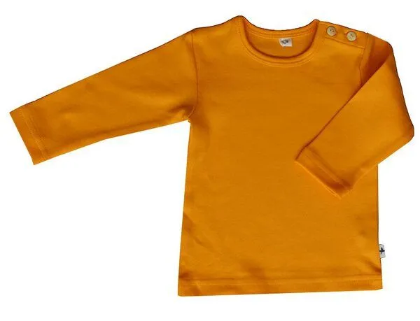 Leela Cotton Leela Cotton Baby Kinder Langarmshirt Bio-Baumwolle, Sonnengelb, – Produktbild 2 von 3