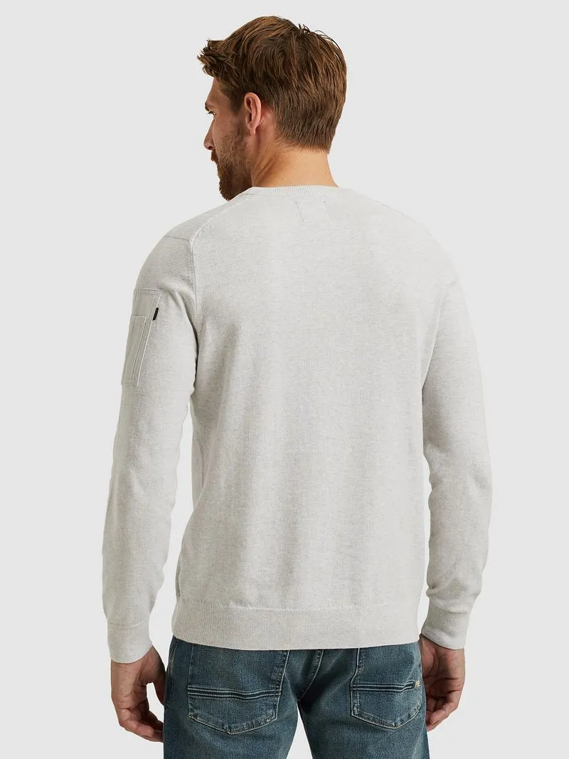 PME Legend PME Legend American Classic Pullover Hellgrau Melange - Größe 3XL, Grau, – Produktbild 5 von 5