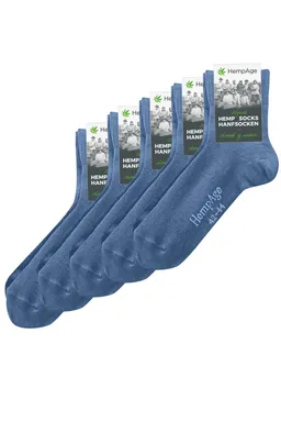 HempAge Hempage Herren vegan 5er-Pack Socken Classic Blueberry – Produktbild 1 von 1
