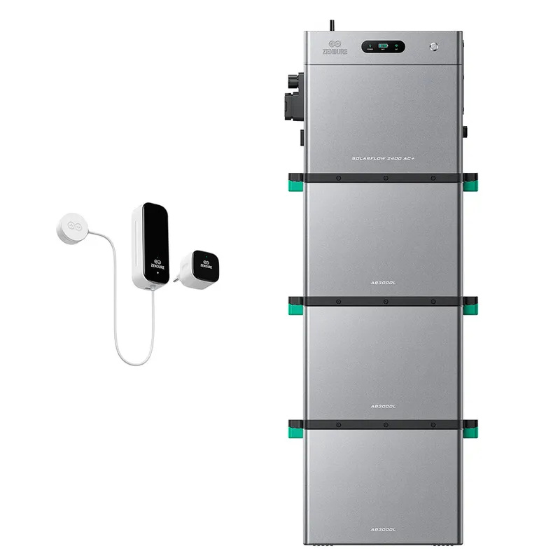 Zendure Deutschland Zendure SolarFlow 2400 AC+ | AC-gekoppelter Speicher für Bestands-PV, SolarFlow 2400 AC+ + Smart Meter D0 (2.4 kWh) / 3*AB3000L (8.64 kWh) – Produktbild 1 von 1