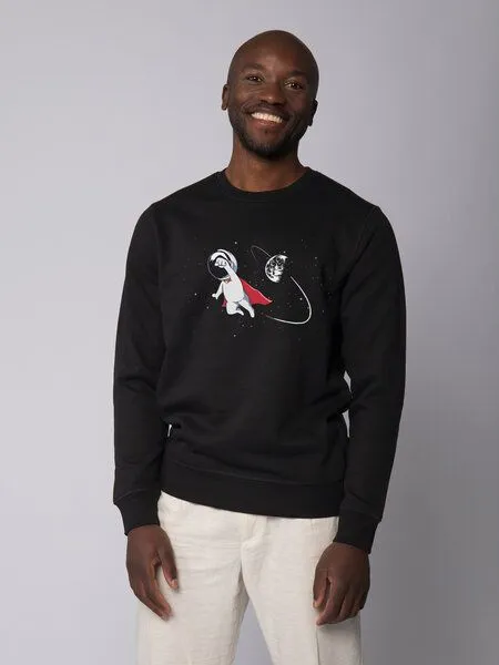 watapparel watapparel Sweatshirt Unisex Superastronaut, Black, – Produktbild 2 von 3