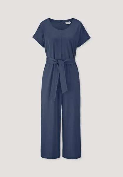 hessnatur hessnatur Jersey Jumpsuit Oversize aus reiner Bio-Baumwolle, Ozeanblau, – Produktbild 4 von 4