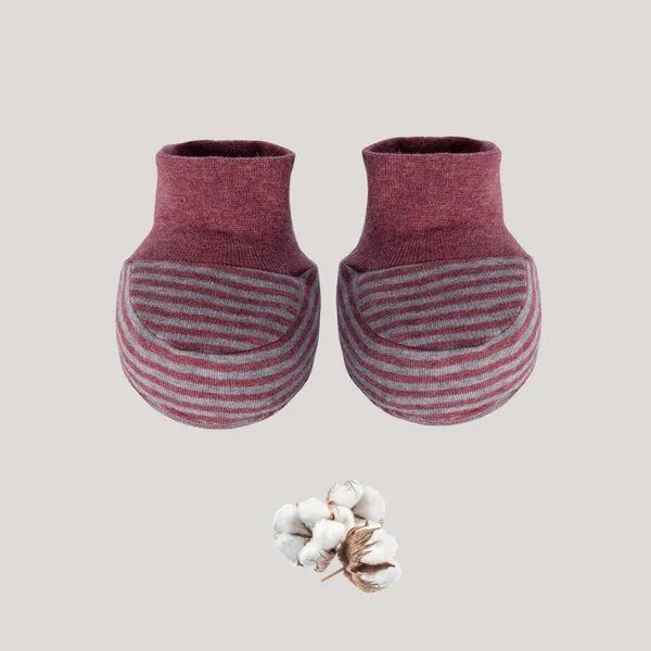 OrganicEra Babyschühchen OrganicEra aus Bio-Baumwolle, Rot, – Produktbild 1 von 2