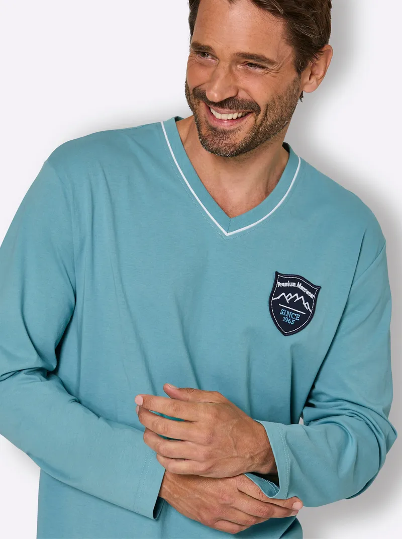 wäschepur men Schlafanzug-Shirt ozean, Ozean, – Produktbild 2 von 2