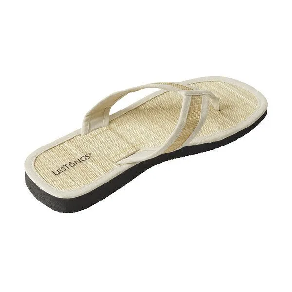 Les Tôngs Les Tôngs Juncus-V - Offene & vegane Zimtsandalen mit Zimtsohle Flip Flops, Natur, – Produktbild 3 von 4