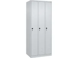 C+P C+P Spind Classic PLUS, 3 Abteile, 1850x750x500mm, Lichtgrau/Lichtgrau – Produktbild 1 von 1