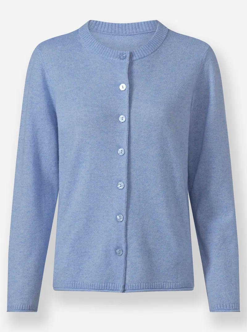 Witt Feinstrickjacke, Blau-meliert, – Produktbild 1 von 2