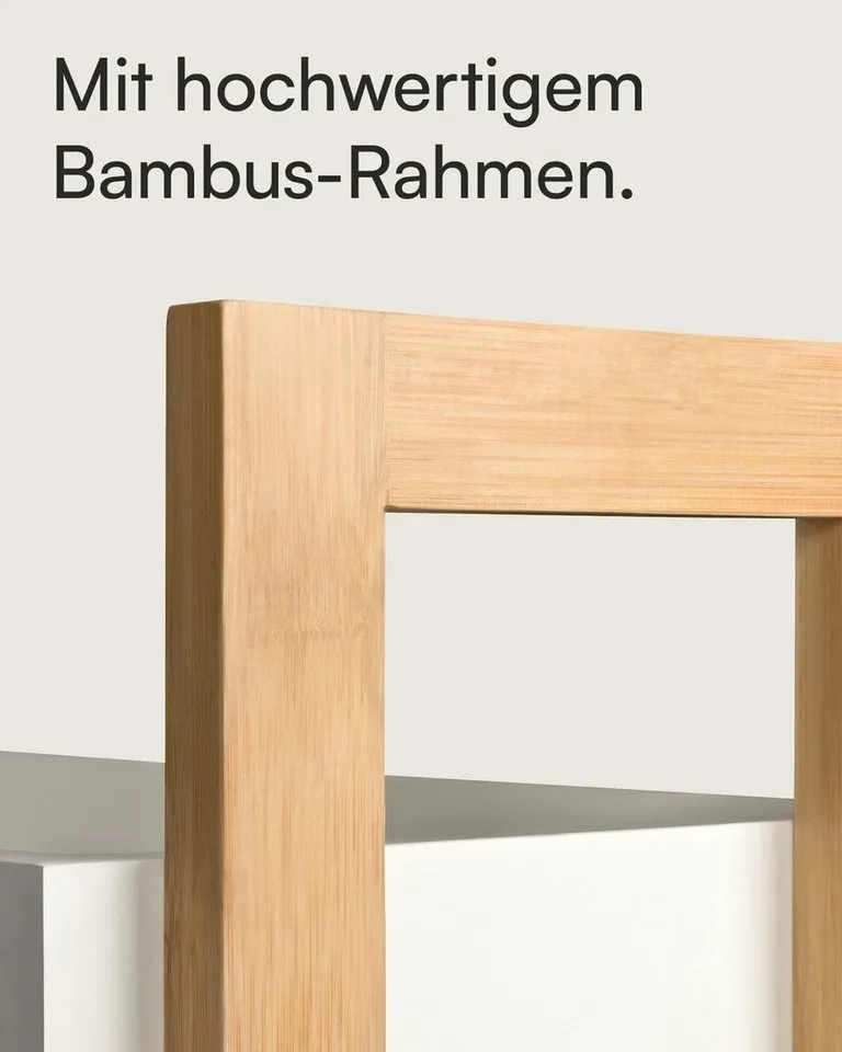 shelfmade Küchenwagen Rauma Handwagen Küchenwagen Badregal mit 3 Ablagekörben und Rollen – Produktbild 5 von 5