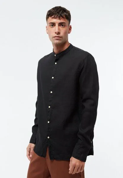 Givn Berlin Givn Berlin Langarmhemd GBWES aus Leinen, Black (linen), – Produktbild 1 von 4