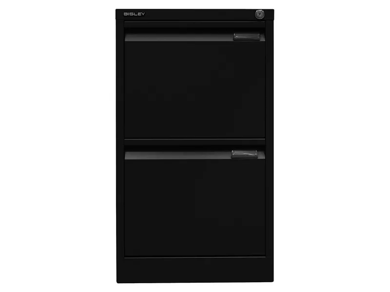 Bisley Bisley Hängeregistraturschrank 2 Schubladen 1-bahnig RAL 9005 – Produktbild 1 von 1