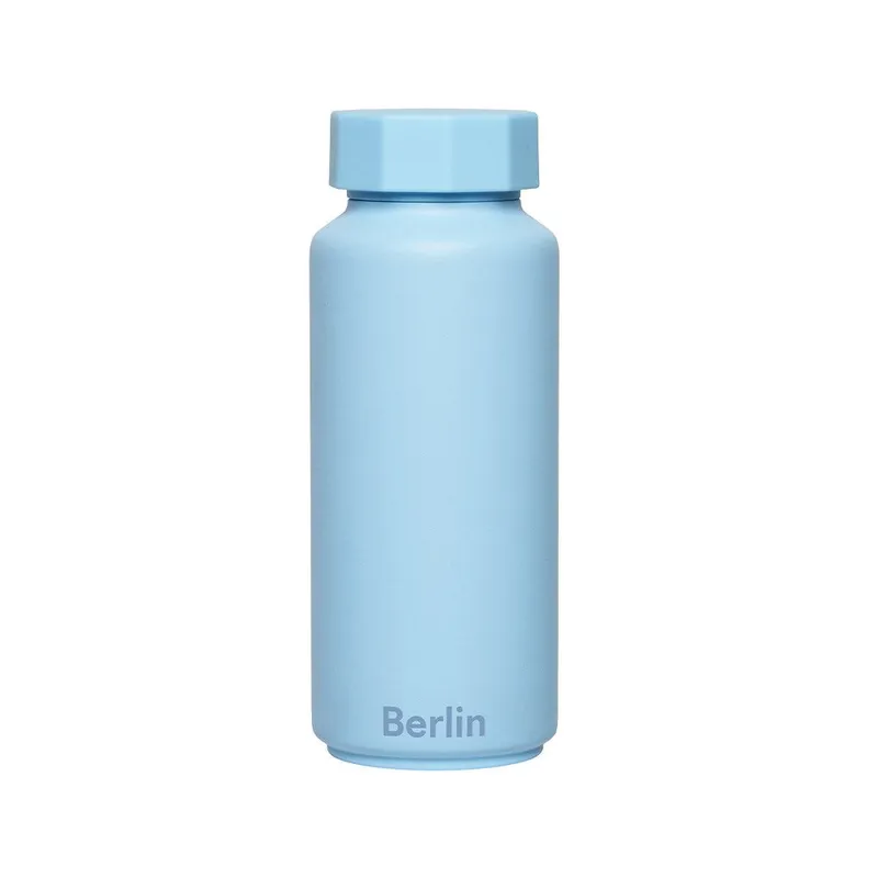 Design Letters Thermoflasche – Hellblau, Berlin – Produktbild 1 von 1