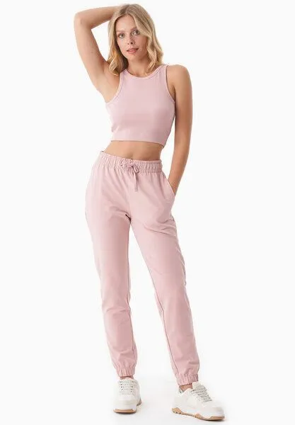 ORGANICATION ORGANICATION SONNIA | Cropped Rib Top aus Bio-Baumwolle, Light rose, – Produktbild 2 von 4