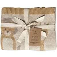 nidito nidito Bio Babydecke Baumwolle Löwe, Giraffe, Elefant - 80x100 cm - 100% Bio-Baumwolle – Produktbild 1 von 1