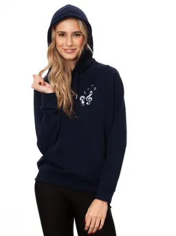 FellHerz FellHerz Damen Hoodie Music Lover navy, Bio Fair und Vegan – Produktbild 1 von 1