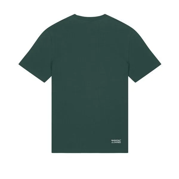 Spangeltangel Spangeltangel bedrucktes T-Shirt, Chemnitz, nachhaltig, Stadt, Herren, Damen, Unisex, Biobaumwolle, Dunkelgrün, – Produktbild 3 von 7